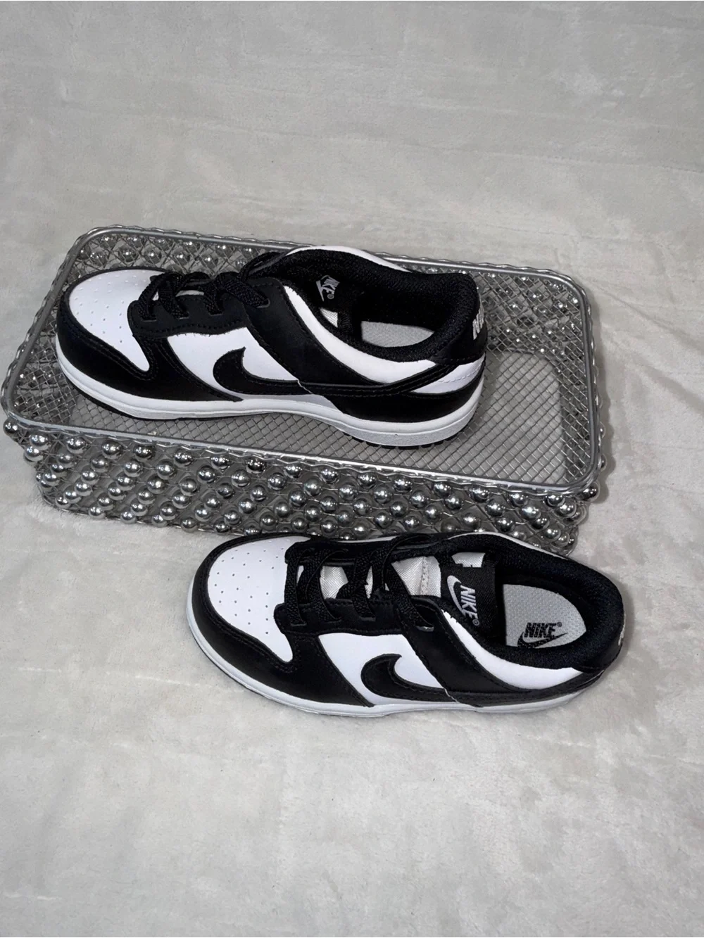 Nike Dunk Low Panda Black White Toddler 10C (UK 9.5/EU 27) CW1589-100 🐼🖤